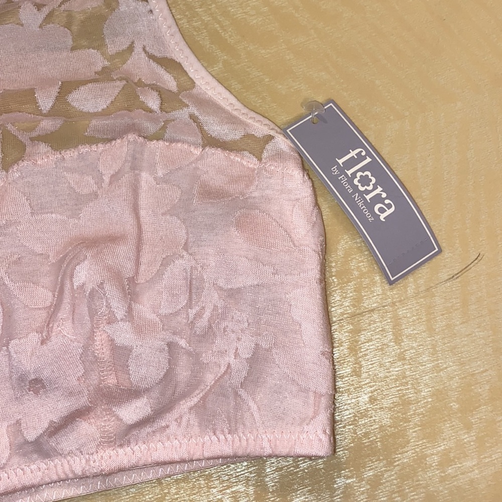 Flora by Flora Nikrooz Lace Burnout Bralette NWT Size S,M - Picture 2 of 7